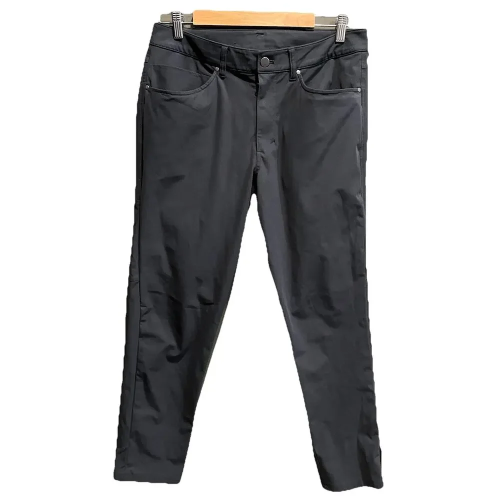 Lululemon Dark Gray ABC Slim‎ Warpstreme Men's Pants Size 32